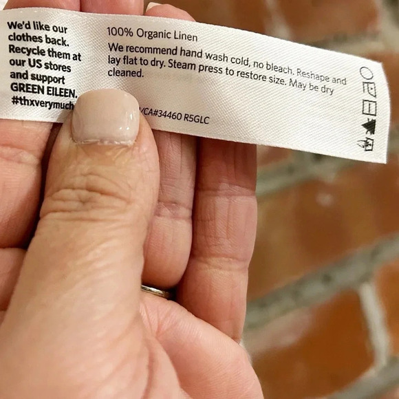 Eileen Fisher 100% Linen White Open-Front Sweater Size S/P - Picture 6 of 8